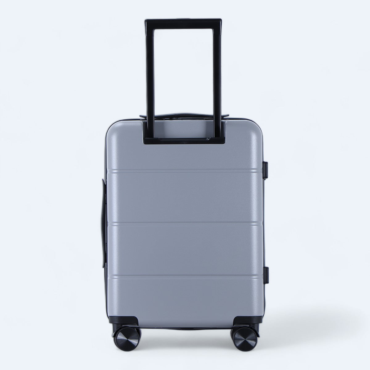 3-piece hard shell luggage set – Atlas Explorer-Black-S (38 L)-The Livary