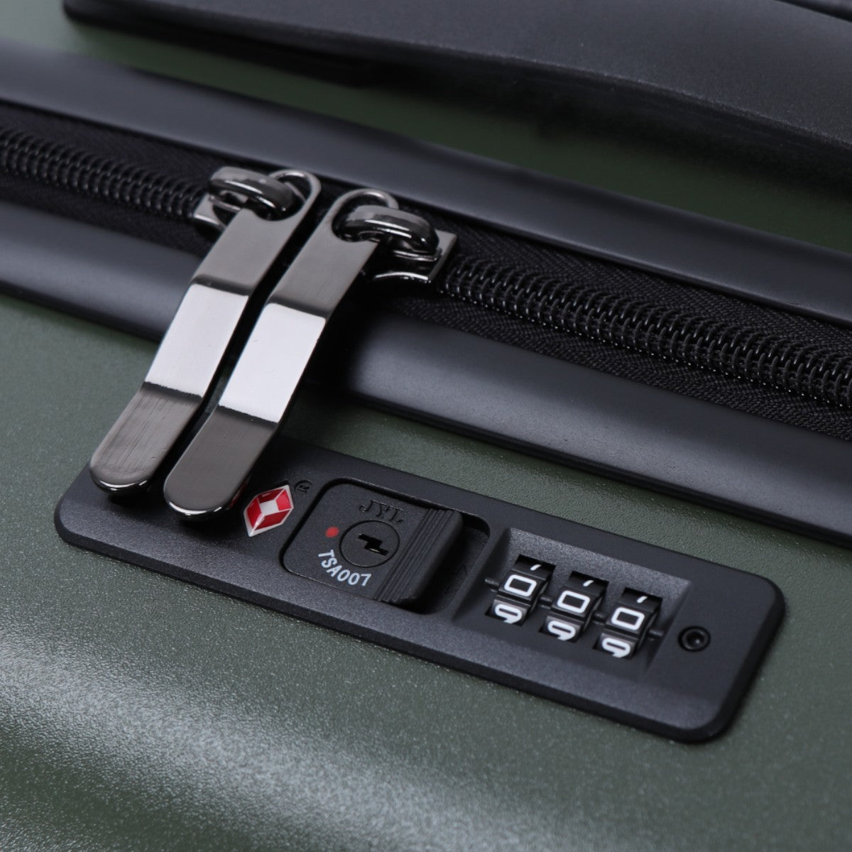 3-piece hard shell luggage set – Atlas Explorer-Black-S (38 L)-The Livary