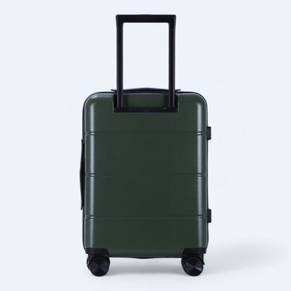 3-piece hard shell luggage set – Atlas Explorer-Black-S (38 L)-The Livary