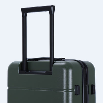 3-piece hard shell luggage set – Atlas Explorer-Black-S (38 L)-The Livary