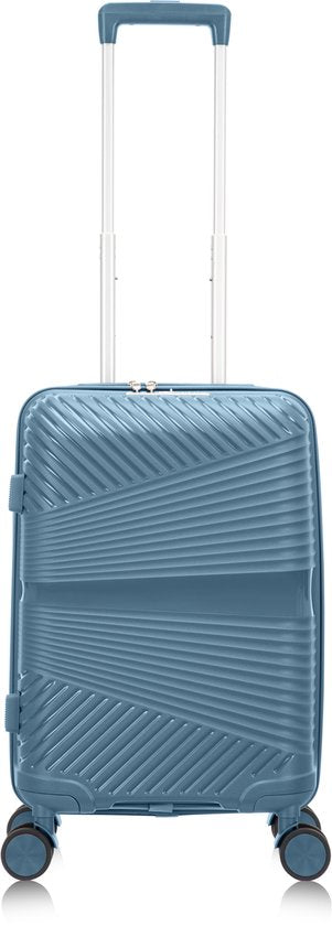 Hard-shell cabin suitcase – Verona-Blue-The Livary