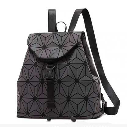 Reflective Colour-Changing Geometric Backpack for Women