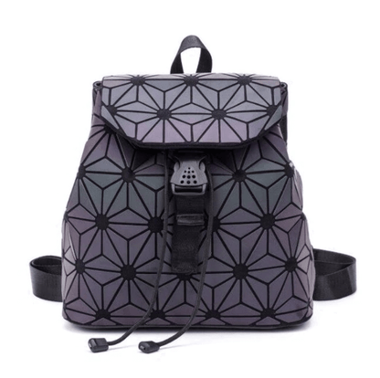 Reflective Colour-Changing Geometric Backpack for Women