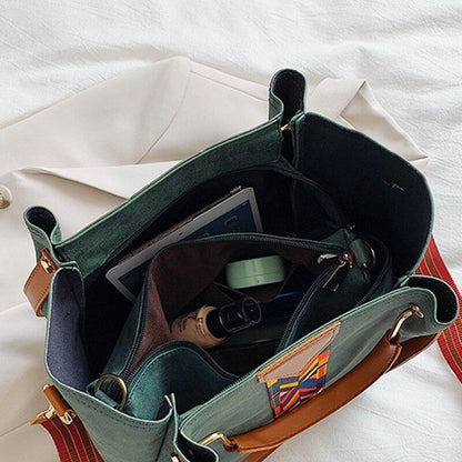 Spacious PU Leather Everyday Carry Tote