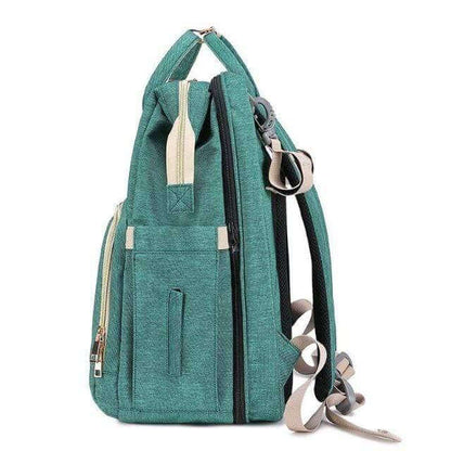 Convertible Baby Nappy Backpack with Foldable Bassinet – Waterproof Multi-Pocket Design
