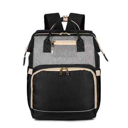 Convertible Baby Nappy Backpack with Foldable Bassinet – Waterproof Multi-Pocket Design
