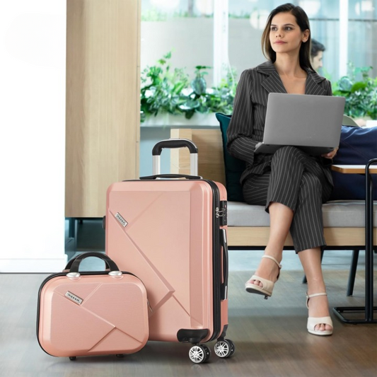 Compact 2-Piece Carry-On Luggage Set with Trolley Bag and Spinner Wheels – JetTrek