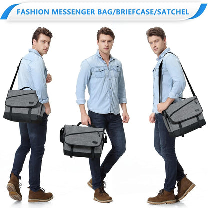 AA NOT AVAIALBLE Water-Resistant Laptop Messenger Bag with Adjustable Strap – WorkMate Series