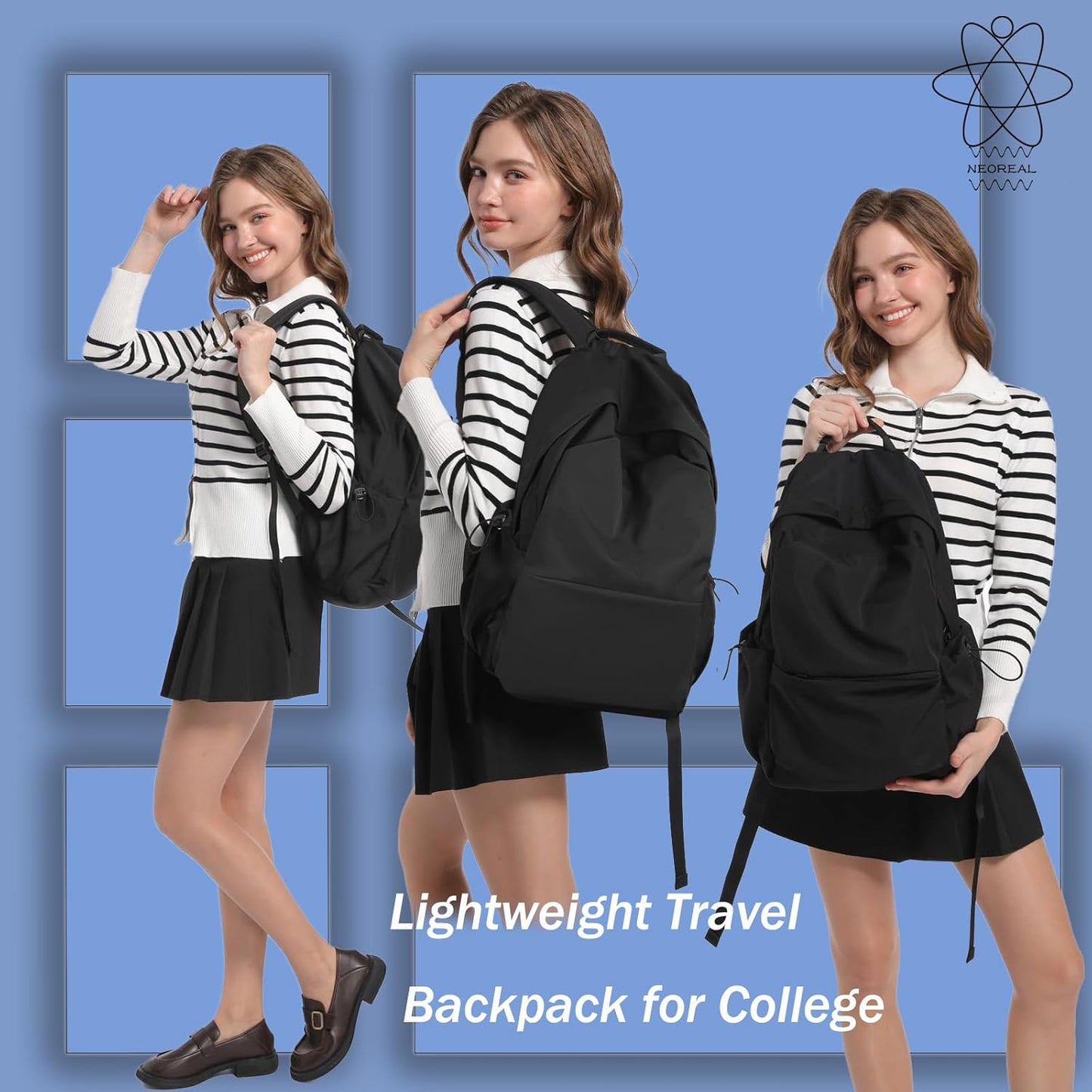 Lightweight Water-Resistant Laptop Backpack with Multi-Pockets – 15.6” TravelPro Series