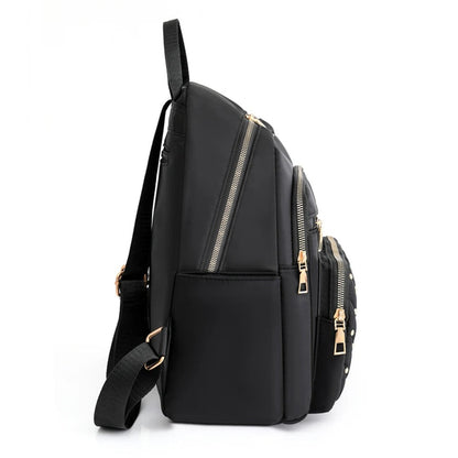 Lightweight Water-Resistant Nylon Backpack for Women – Travel & School