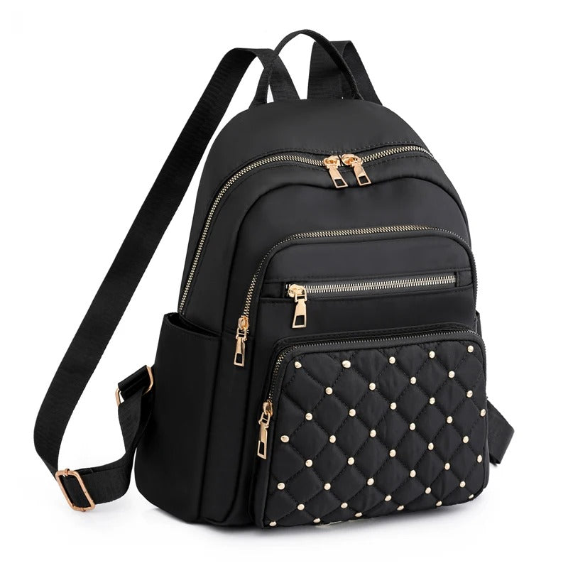 Lightweight Water-Resistant Nylon Backpack for Women – Travel & School
