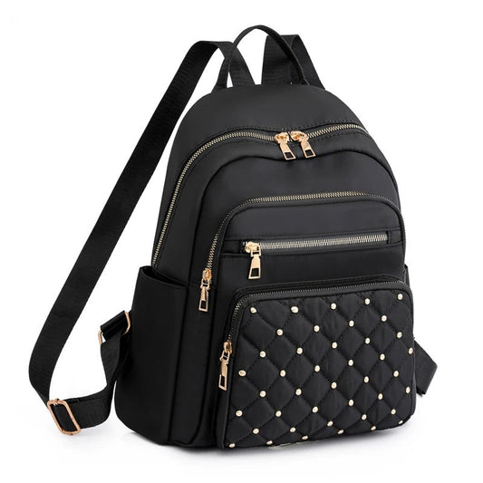 Lightweight Water-Resistant Nylon Backpack for Women – Travel & School