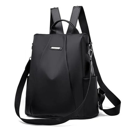 Lightweight Water-Resistant Nylon Backpack for Women – Multi-Way Carry