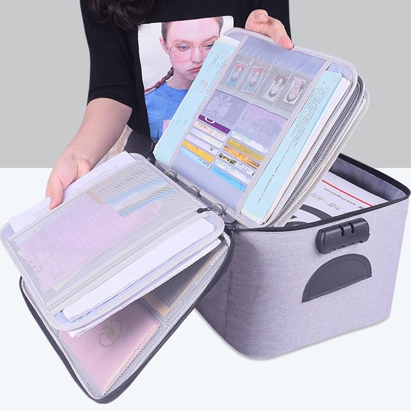 Lockable Waterproof Document Storage Case – Buy 1, Take 1 FREE Multi-Layer Travel Organiser