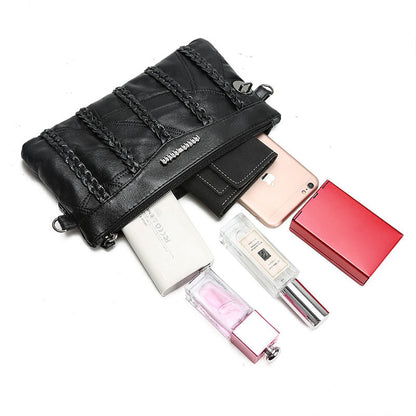 PU Leather Women’s Crossbody Clutch with Spacious Interior
