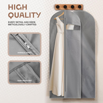 Heavy-Duty Travel Garment Bag with Clear Window & Accessory Pockets – 1+1 FREE