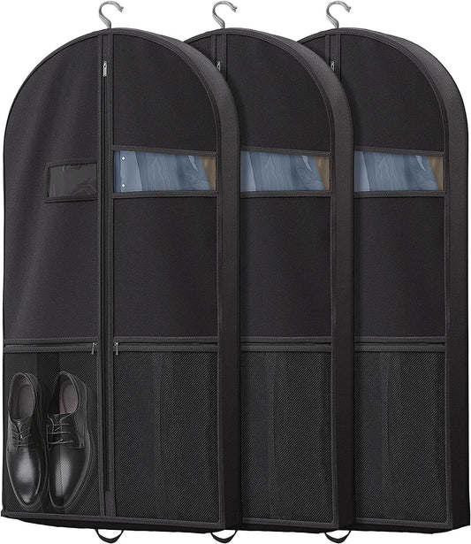 Heavy-Duty Travel Garment Bag with Clear Window & Accessory Pockets – 1+1 FREE