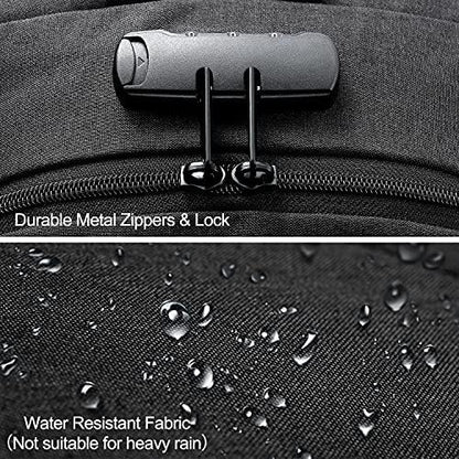 Extra Large Anti-Theft Laptop & Travel Backpack with USB Port – 30–50L