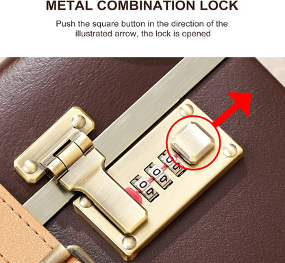 AA OUT OF STOCK 2-Piece Vintage-Inspired Luggage Set with Spinner Wheels and Protective Cover