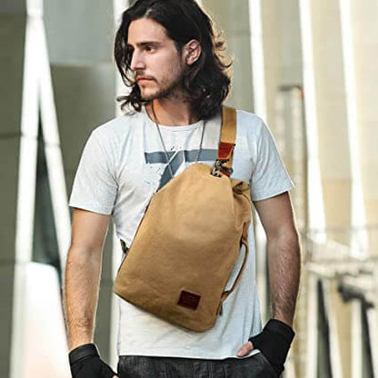 Water-Resistant Canvas Crossbody Bag with Anti-Theft Pocket – MultiWear