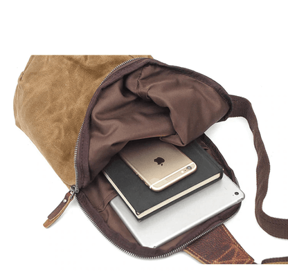 Water-Resistant Canvas Crossbody Bag with Anti-Theft Pocket – MultiWear