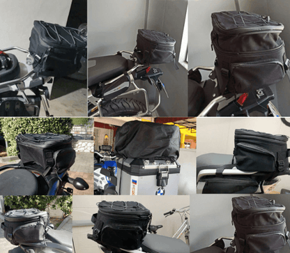 Water-Resistant Motorcycle Gear Bag with Multiple Compartments