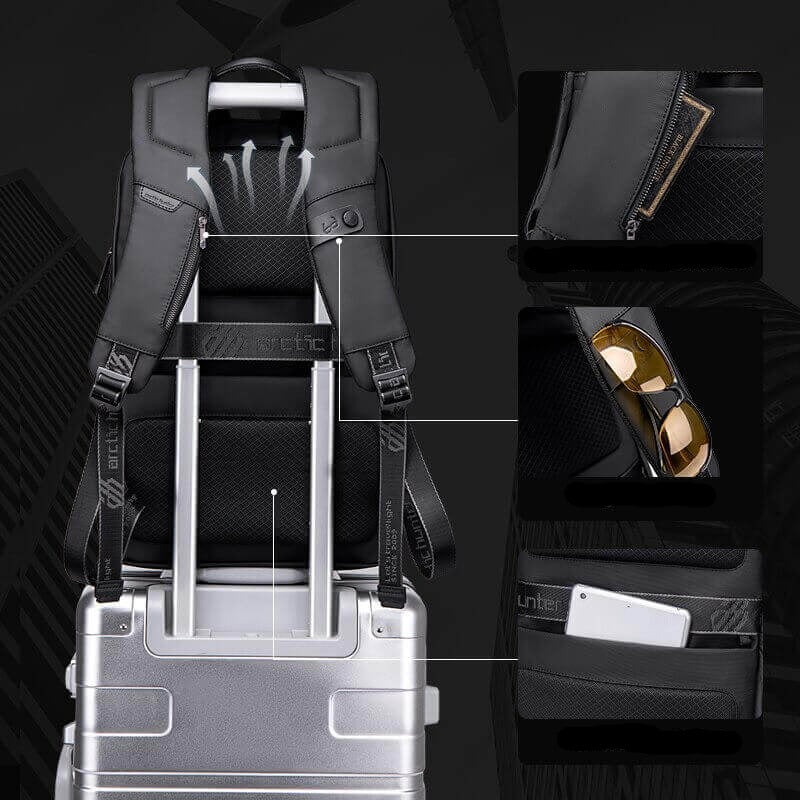 Water-Resistant Multifunction Backpack with Anti-Theft Compartments – AllCarry