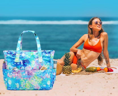 Extra Large Waterproof Beach Tote with Wet Compartment – Buy 1, Take 1 FREE