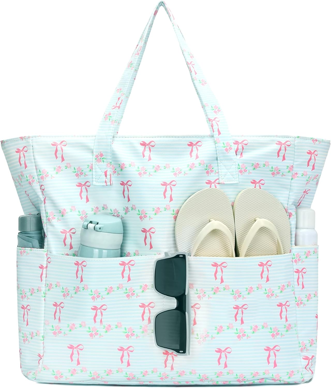 Extra Large Waterproof Beach Tote with Wet Compartment – Buy 1, Take 1 FREE