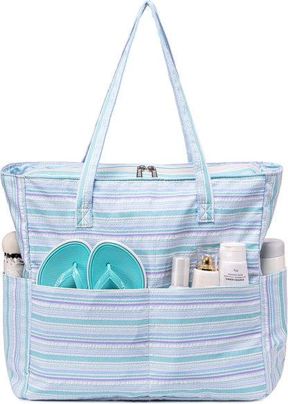 Extra Large Waterproof Beach Tote with Wet Compartment – Buy 1, Take 1 FREE