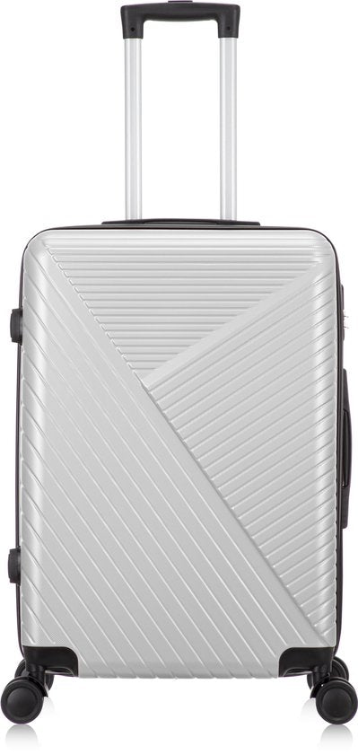 Hard-shell suitcase – Cordoba-Silver-M (63L)-The Livary