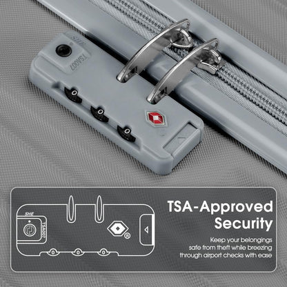 ABS Hard Shell Luggage with Spinner Wheels & TSA Lock